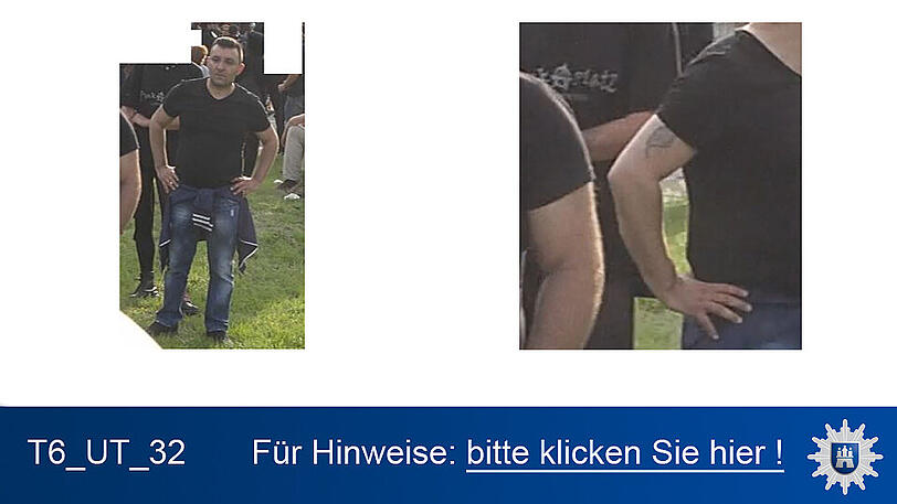 Nach diesen Personen wird öffentlich gefahndet. Die Polizei in Hamburg wird erreicht unter 040/4286-76543.