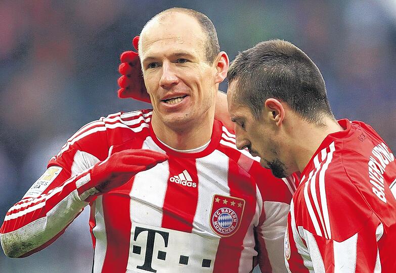 Auf Arjen Robben und Franck Ribéry wartet ein Abschiedsspiel in München. Doch beide sind noch aktiv.