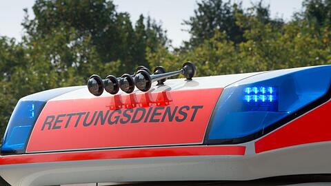 Blaulicht an einem Fahrzeug des Rettungsdienstes. Foto: Soeren Stache/dpa/Symbolbild