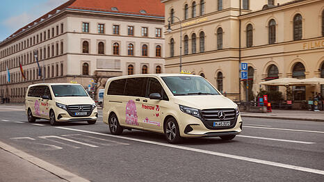 Seit 15 Jahren sind "Freenow"-Taxis in M&uuml;nchen unterwegs.
