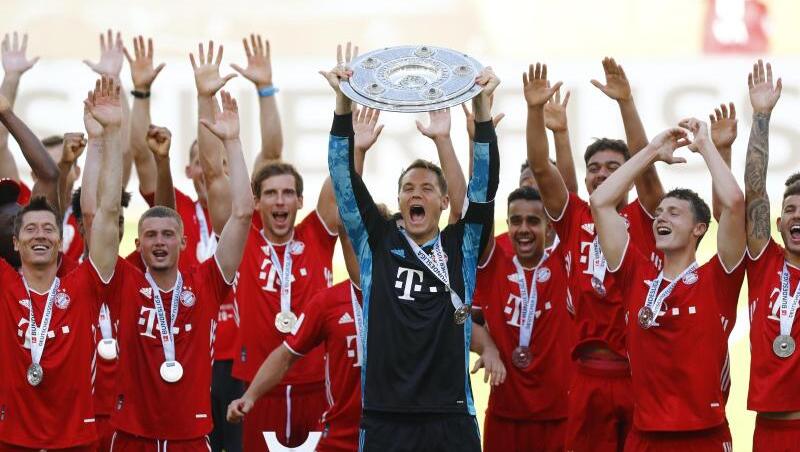 Holte sich zum achten Mal nacheinander die Meisterschaft in der Bundesliga: FC Bayern München. Holte sich zum achten Mal nacheinander die Meisterschaft in der Bundesliga: FC Bayern München.