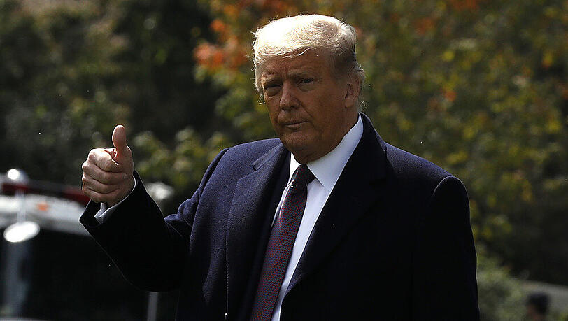 Donald Trump im Oktober vor dem Weißen Haus. Donald Trump im Oktober vor dem Weißen Haus.