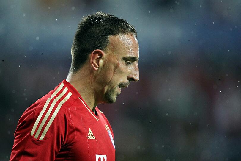 Franck Ribéry hat es im Training am Sonntagvormittag schwer erwischt.