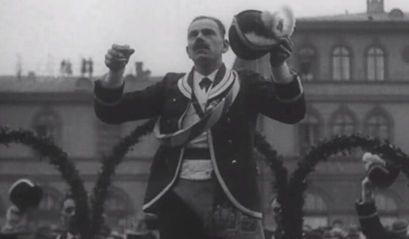 Schäfflertanz am Odeonsplatz 1928