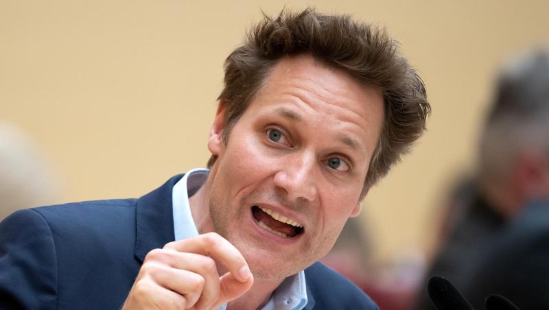Ludwig Hartmann, Fraktionsvorsitzender von Bündnis 90/Die Grünen im bayerischen Landtag, spricht.