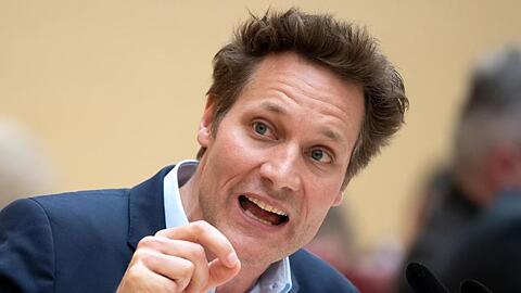 Ludwig Hartmann, Fraktionsvorsitzender von Bündnis 90/Die Grünen im bayerischen Landtag, spricht.