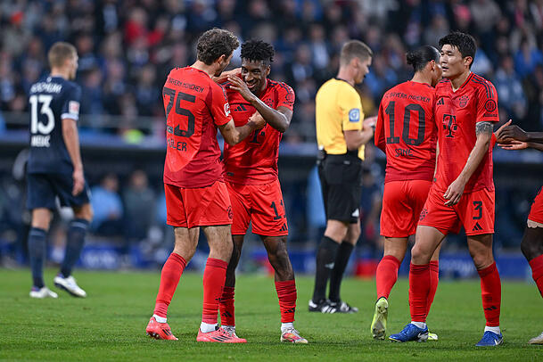 Traf zum 5:0 für den FC Bayern: Flügelflitzer Kingsley Coman. Traf zum 5:0 für den FC Bayern: Flügelflitzer Kingsley Coman.