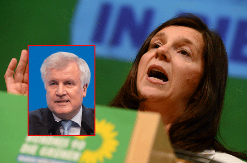 Auch an CSU-Chef Horst Seehofer ließ die Grünen-Spitzenkandidatin kein gutes Haar:  &bdquo;Zwei bis drei Milliarden Euro sind zu viel für die Betreuung des Schreikindes Horst Seehofer", sagte Göring-Eckhardt in Biberach zu den Kosten des Betreuungsgeldes, das die schwarz-gelbe Koalition eingeführt hat.