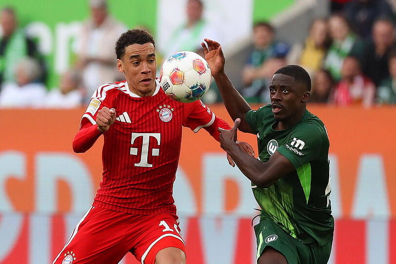 Vor der WM weit von seiner Topform entfernt: Jamal Musiala (l.). Vor der WM weit von seiner Topform entfernt: Jamal Musiala (l.).