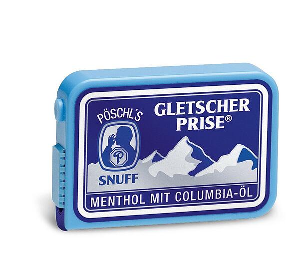 Eine Box Pöschl-Schnupftabak. Der Senior-Geschäftsführer der Pöschl Tobacco Group, Alois Pöschl, ist im Alter von 96 Jahren am 07.04.2013 in Landshut gestorben.