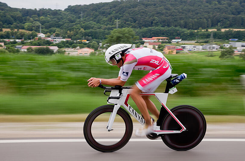 Triathlet Jan Frodeno rast zu seinem Weltrekord bei der Challenge in Roth.