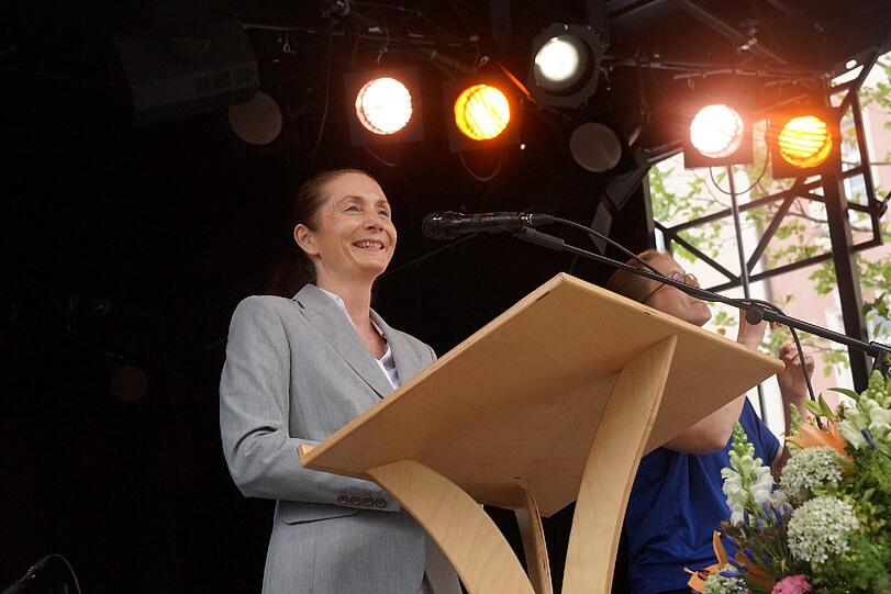 Baureferentin Rosemarie Hingerl dankte allen Verantwortlichen und den Bürgern.