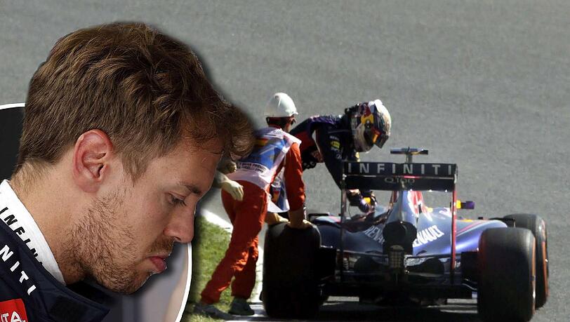 Allen Grund für bedrückte Mienen gibt's wieder bei Red Bull. Beim freien Training in Barcelona musste Sebastian Vettel seine Suzy mit den Streckenposten von der Bahn schieben. Allen Grund für bedrückte Mienen gibt's wieder bei Red Bull. Beim freien Training in Barcelona musste Sebastian Vettel seine Suzy mit den Streckenposten von der Bahn schieben.
