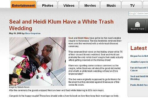 Klum und Seal in US-Medien