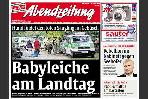 So berichtete die AZ 2009 über den schrecklichen Fund.