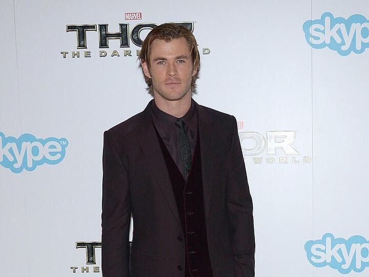 Chris Hemsworth auf der Filmpremiere von "Thor 2" in London