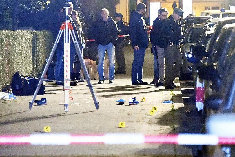 Die Polizei sichert Spuren