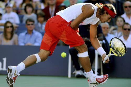 Konnte im Halbfinale der US Open einfach nicht mehr: Der Weltranglisten-Erste Rafael Nadal.