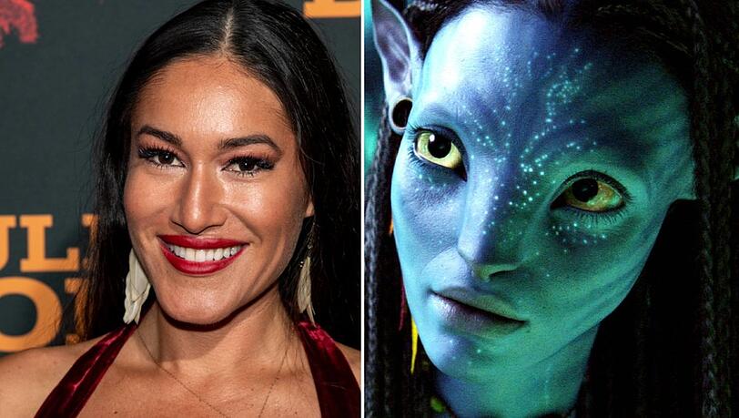 Die &Auml;hnlichkeiten sind nicht zu leugnen: Q'orianka Kilcher und die "Avatar"-Figur Neytiri.