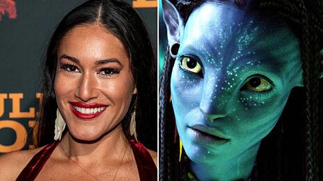 Die &Auml;hnlichkeiten sind nicht zu leugnen: Q'orianka Kilcher und die "Avatar"-Figur Neytiri.