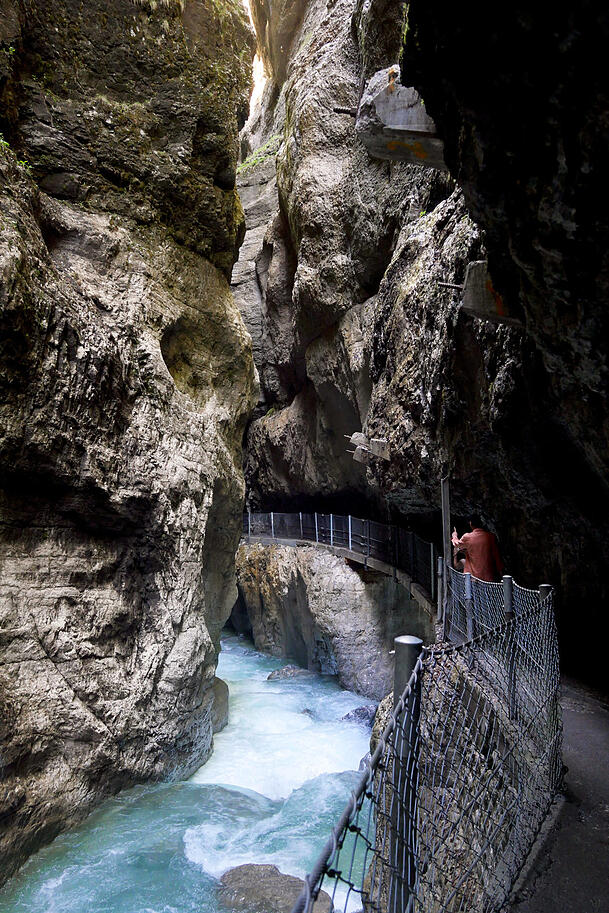 Die berühmte Partnachklamm. Die berühmte Partnachklamm.