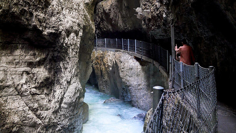 Die berühmte Partnachklamm. Die berühmte Partnachklamm.