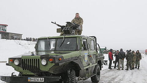 Ein "Makhno"-Panzerfahrzeug der ukrainischen Armee.