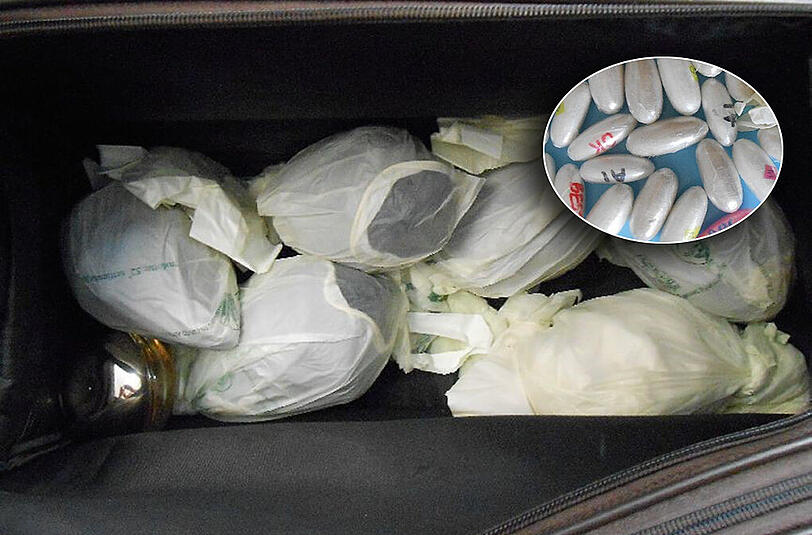 Die Bodypacks waren in insgesamt sieben kleineren Päckchen versteckt.