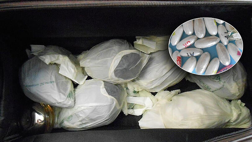 Die Bodypacks waren in insgesamt sieben kleineren Päckchen versteckt. Die Bodypacks waren in insgesamt sieben kleineren Päckchen versteckt.