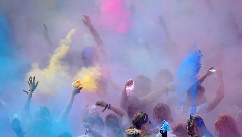 Hier ist Farbe angesagt: Das Holi Festival Of Colors. Hier ist Farbe angesagt: Das Holi Festival Of Colors.