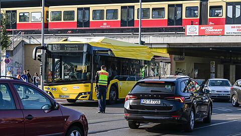 Während des Stromausfalls  fielen auch Ampeln aus.