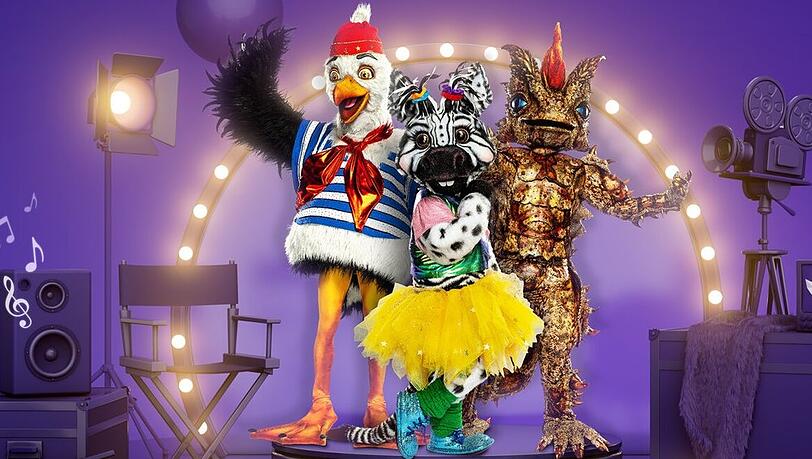 Die Möwe, das Zebra und der Dornteufel werden auf der "Masked Singer"-Bühne singen.