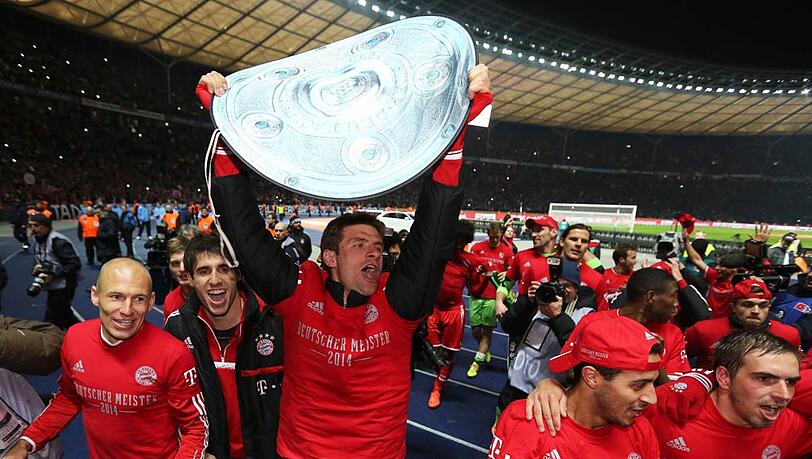 Die Bayern feiern im Berliner Olympiastadion den Meistertitel - die Bilder. Die Bayern feiern im Berliner Olympiastadion den Meistertitel - die Bilder.