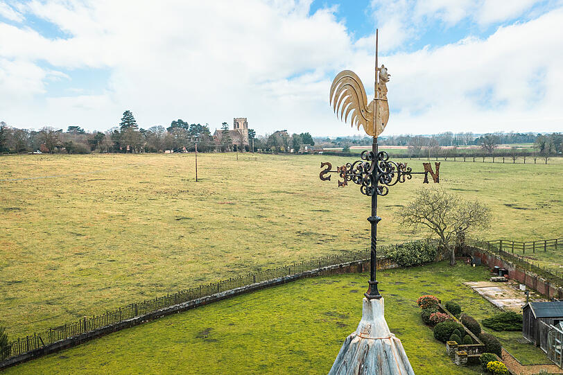 Ein Ausblick ins weite, grüne Land von Sandringham