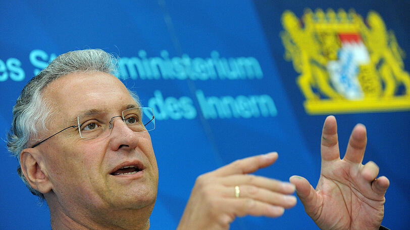 Gab aktuelle Zahlen zu Übergriffen preis: Innenminster Joachim Herrmann (CSU).