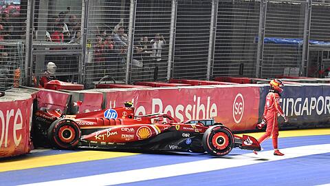 Der Unfall von Carlos Sainz sorgt für Brisanz in der Qualifikation.