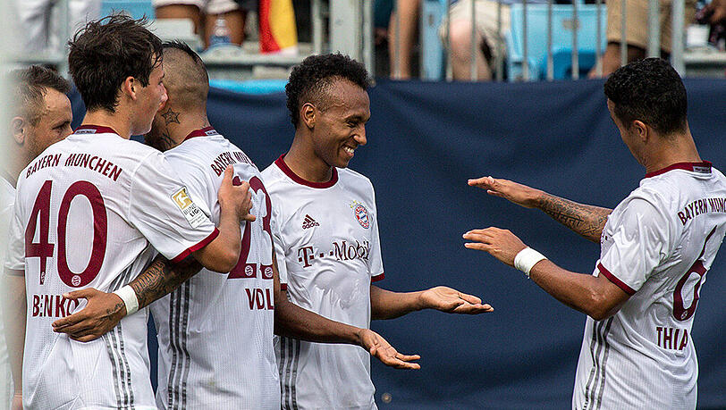 Konnte bei der US-Reise des FC Bayern gegen Inter Mailand dreifach jubeln: Julian Green Konnte bei der US-Reise des FC Bayern gegen Inter Mailand dreifach jubeln: Julian Green