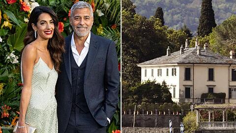 Amal und George Clooney verbringen viel Zeit in ihrer Villa Oleandra am Comer See