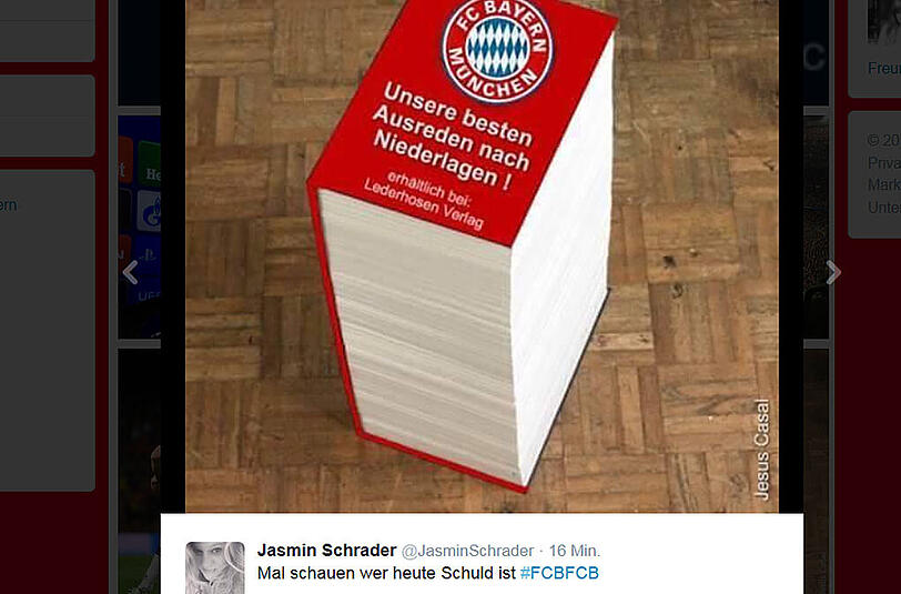 Die Twitter-Reaktionen zum Halbfinal-Spiel zwischen dem FC Barcelona und dem FC Bayern.