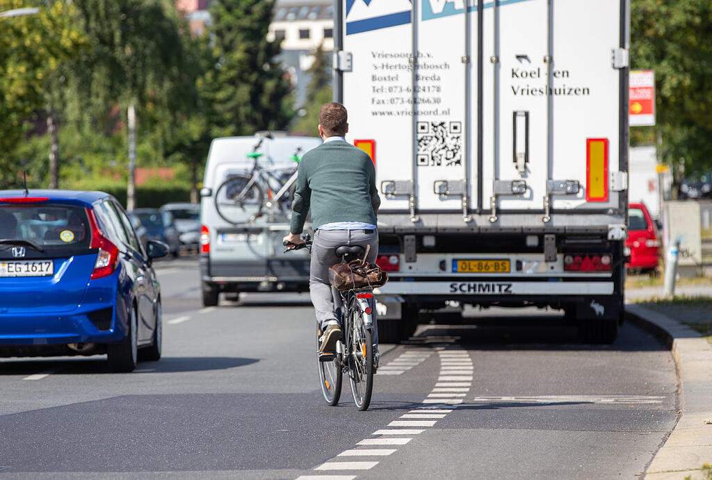 Fast drei Viertel der Radler fühlen sich in München nicht