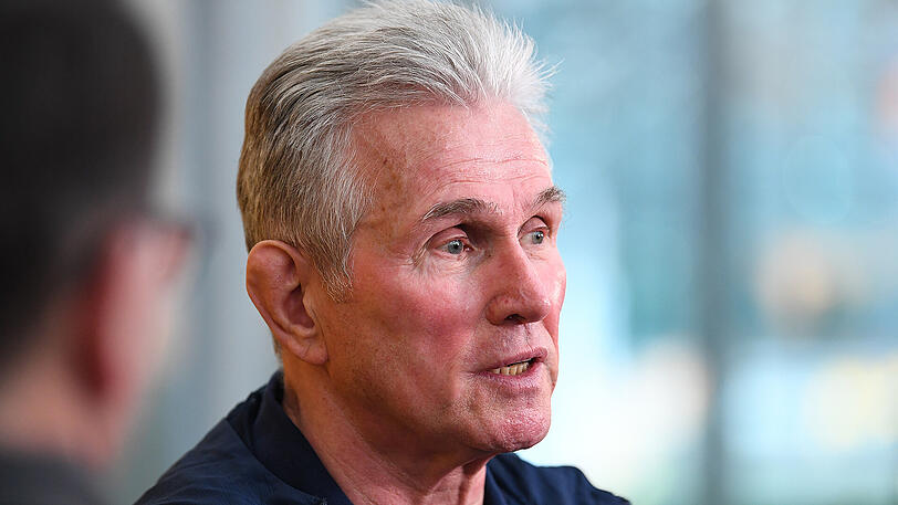 Jupp Heynckes am Dienstag am Münchner Flughafen.