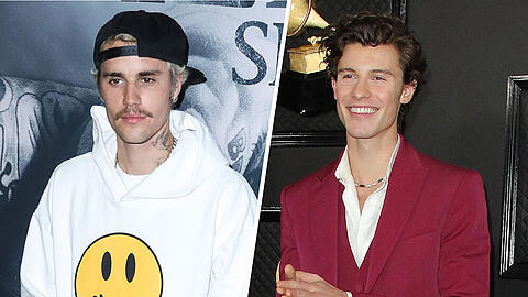 Justin Bieber (li.) und Shawn Mendes haben zusammen den Song "Monster" aufgenommen