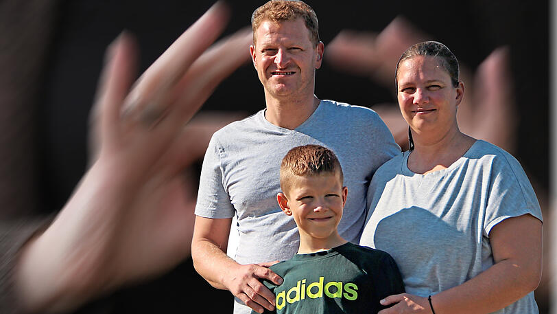 Familie Ritt aus Landau: Die Eltern von Melvin sind taubstumm.