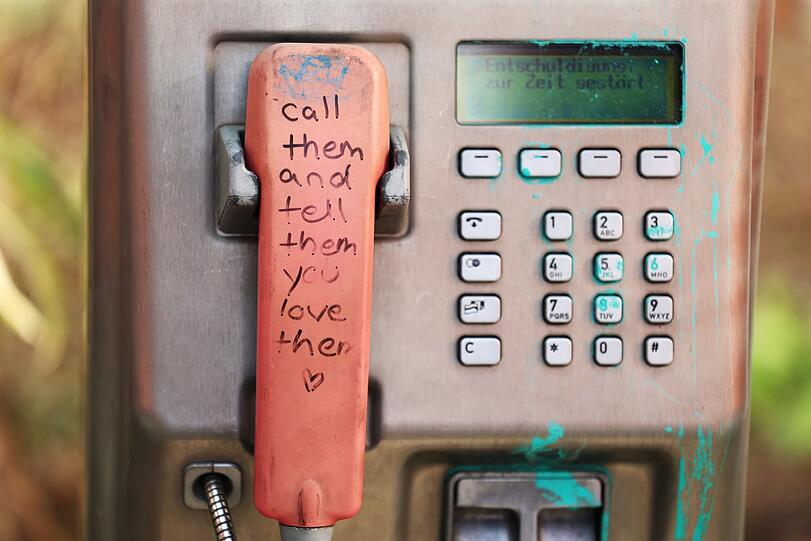 Ein Relikt aus alten Zeiten: Ein Kartentelefon.