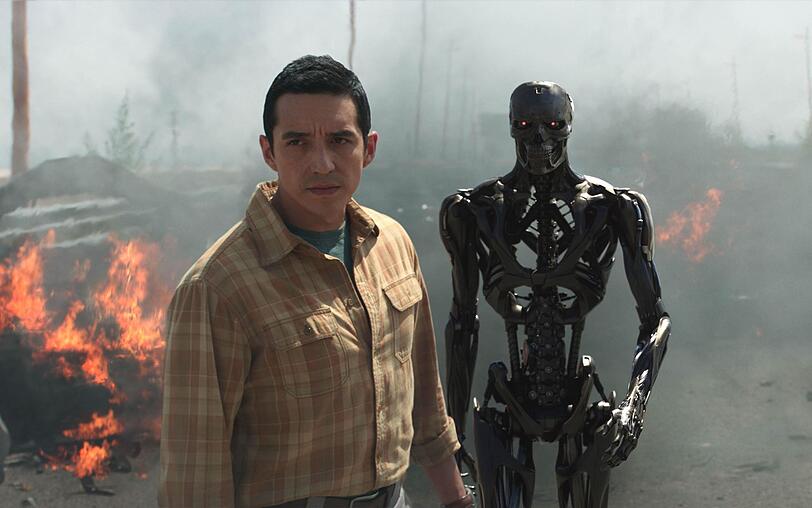 Der neue Terminator (Gabriel Luna) ist hinter Dani her - und kann sich zweiteilen.