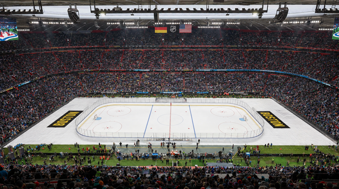 Vorerst nur eine Vision, aber eine nicht unwahrscheinliche: Ein Spiel der nordamerikanischen Eishockey-Liga NHL in der Allianz Arena. Diese Idee k&ouml;nnte in den kommenden drei Jahren Wirklichkeit werden.