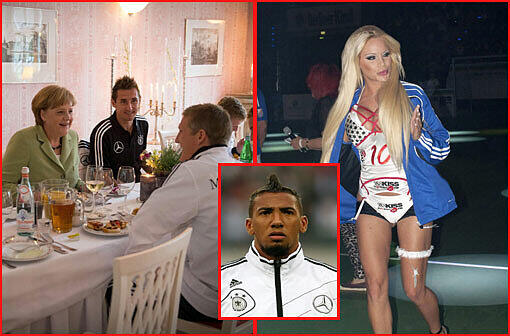 Während die Visite der Kanzlerin beim DFB gut ankommt, ist Löw noch sauer auf Boatengs Besuch beim Topmodel