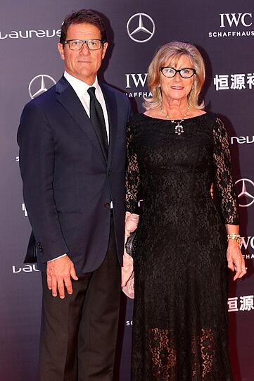 Fabio Capello mit seiner Frau Laura