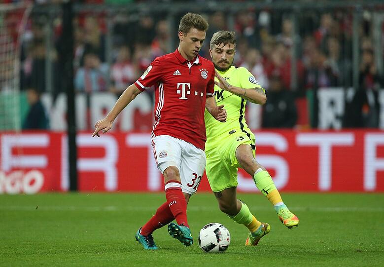 JOSHUA KIMMICH NOTE 3: Vor Thiago im Mittelfeldzentrum im Einsatz. Blieb ausnahmsweise mal ohne Treffer und damit weiter bei sieben Saisontoren. Gute Leistung.