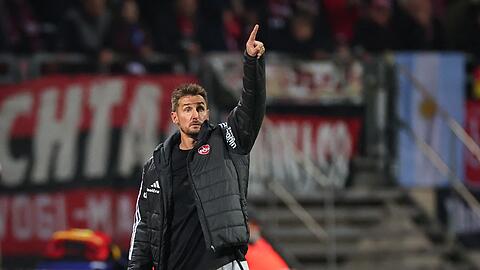 War stolz auf seine N&uuml;rnberger: Trainer Miroslav Klose.